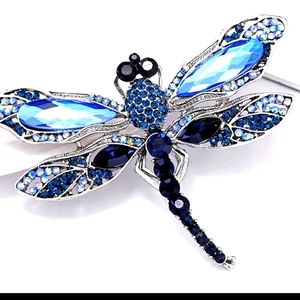 🆕 1 left*** Beautiful Blue Crystal Brooche.